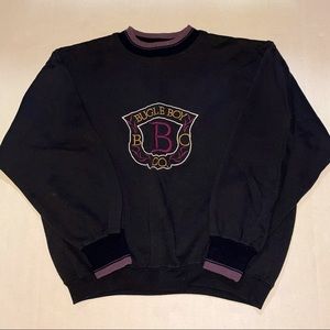Vintage Bugle Boy Oversized Ringer Sweatshirt L
